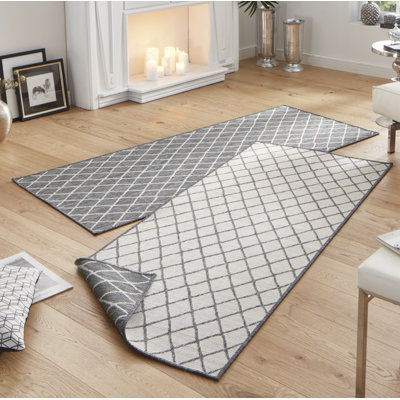 Malaga Flatweave Light Grey Rug