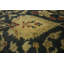 Tapis oriental gris anthracite traditionnel Indo Tabriz 7 pi 8 po x 9 pi 5 po