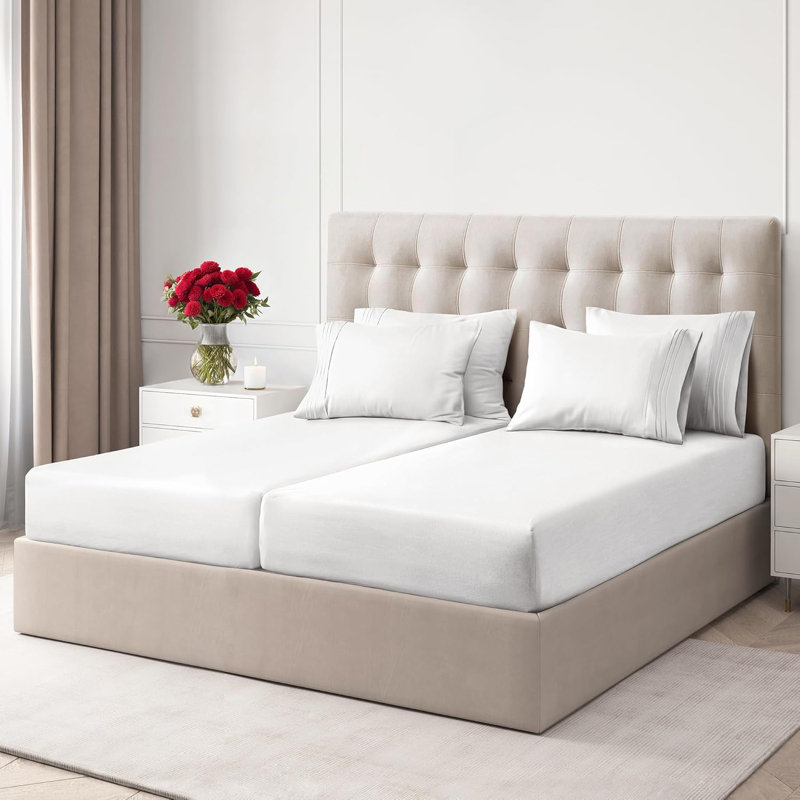 6 Piece Sheet Set, Soft Cooling Bed Sheets, Breathable & Wrinkle Free, Hotel Luxury Bedding, Burgundy