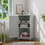 Armoire de rangement d'angle avec tablettes réglables-544832390