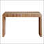 Console rustique en bois avec tiroir - Design minimaliste, texture nervurée et finition naturelle