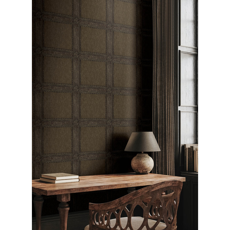 Papier peint Moorland, Marron foncé