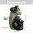 Outdoor Water Fountain with White LED Lights, 23.6" Resin Bear Garden Fountain