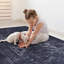 Tapis 5 x 8, lavable, à poils courts, envers antidérapant, antidérapant, pliable et réfléchi pour les animaux de compagnie - salon, chambre à coucher, cuisine, tapis de salle à manger, tapis antidérapant