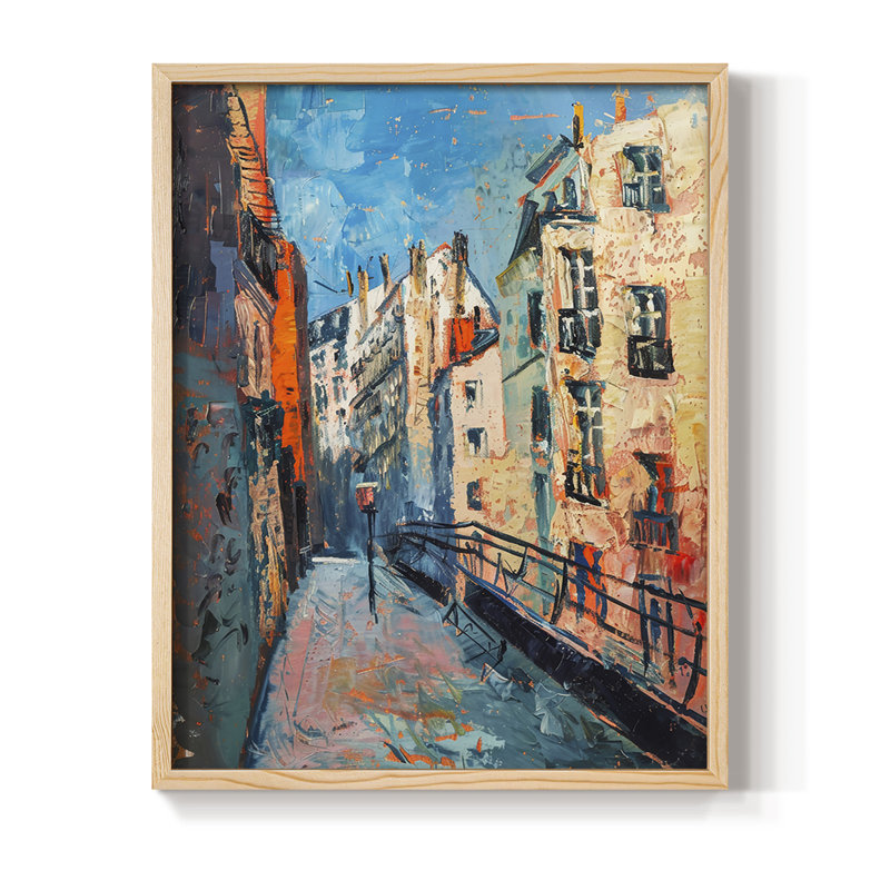«LANDSCAPES Series CCCEI», reproduction encadrée - bois massif, Naturel, H 11 po x l 9 po