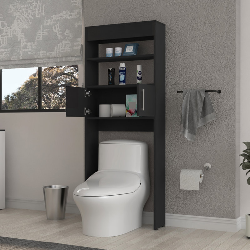 Valencia Over The Toilet Cabinet, Black
