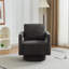 Fauteuil d'appoint 29 po à accoudoirs carrés et rembourrés à boucle ouverte 29,13 po de largeur