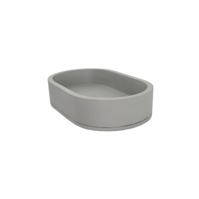 Barclay Uri 22.75'' Concrete Oval Bathroom Sink