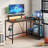 Nedyo 52'' W L-Shaped Computer Desk with Power Outlet, LED Gaming Work Desk with Shelves-1777371659-1809345642