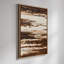 «Brown Cream Abstract Organic Modern Neutral Art», reproduction d'art encadrée-1461492346-1461492347