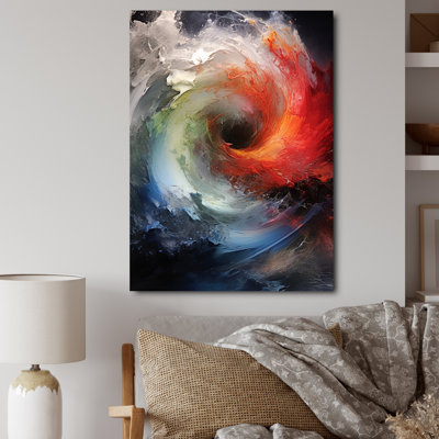 «Jadaly Colorful Storm Turbulent Symphony», reproduction d'art sur toile