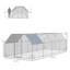 Grand poulailler en métal 300 po, housse imperméable et résistante aux rayons UV, conception sans rendez-vous pour 25 poules