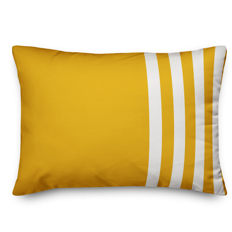 Striped Throw Pillow, Yellow