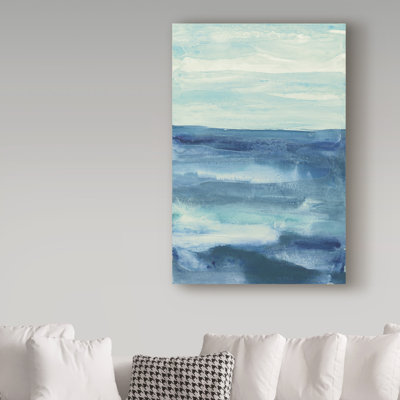«Lost in Blue», reproduction de peinture acrylique sur toile tendue