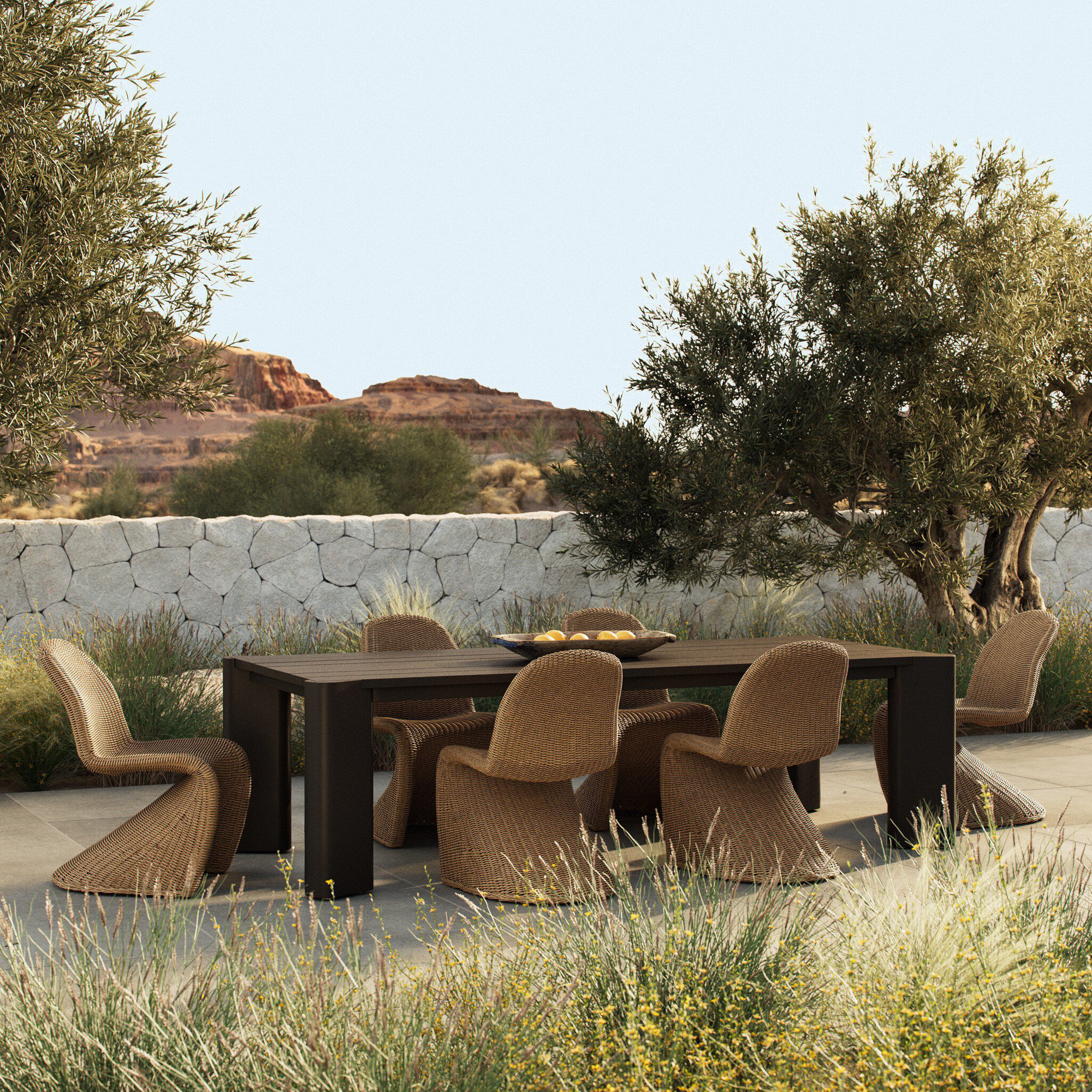 106'' Aluminum Outdoor Dining Table