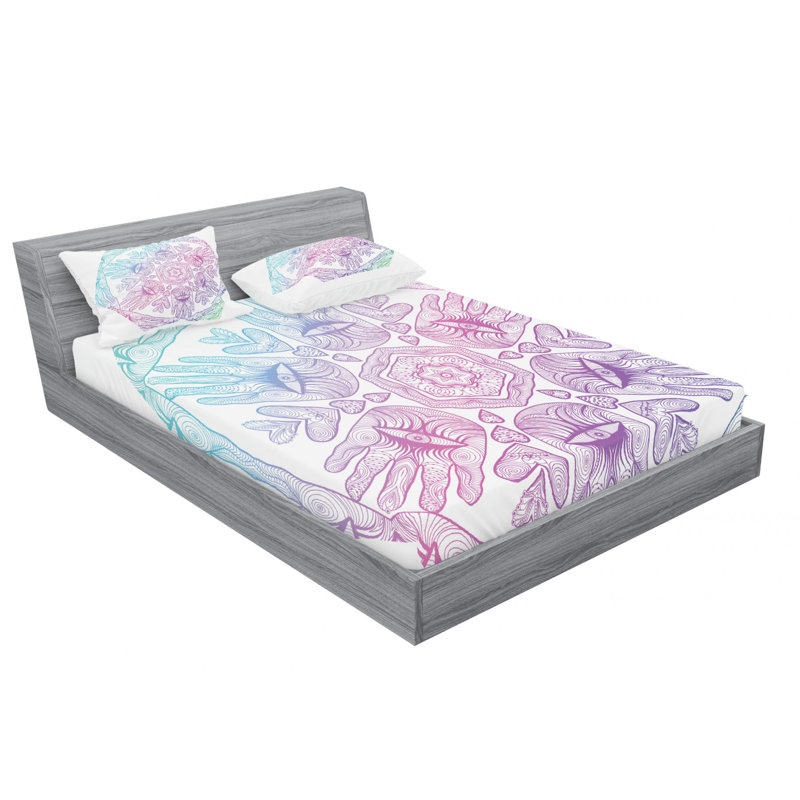 Microfiber Sheet Set, Queen Sheet Set with Fitted Sheet