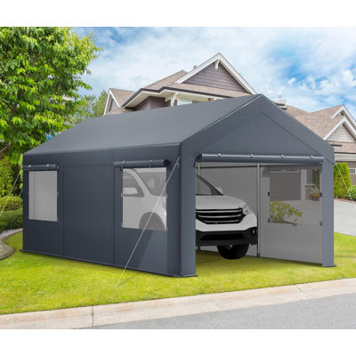 Heavy Duty Carport With Removable Sidewalls  Doors