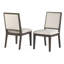 Chaise d'appoint rembourrée beige Zaedin
