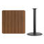 Plateau de table stratifié carré Jack avec base à hauteur de table-1984142543-1984142532