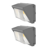 120W Led Wall Pack With Dust-To-Dawn Photocell Security Area Light (2 Pack)
