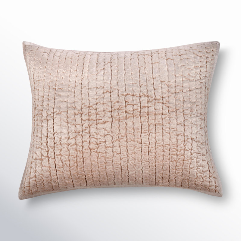 Lucio Polyester Sham, Standard, Bliss Pink