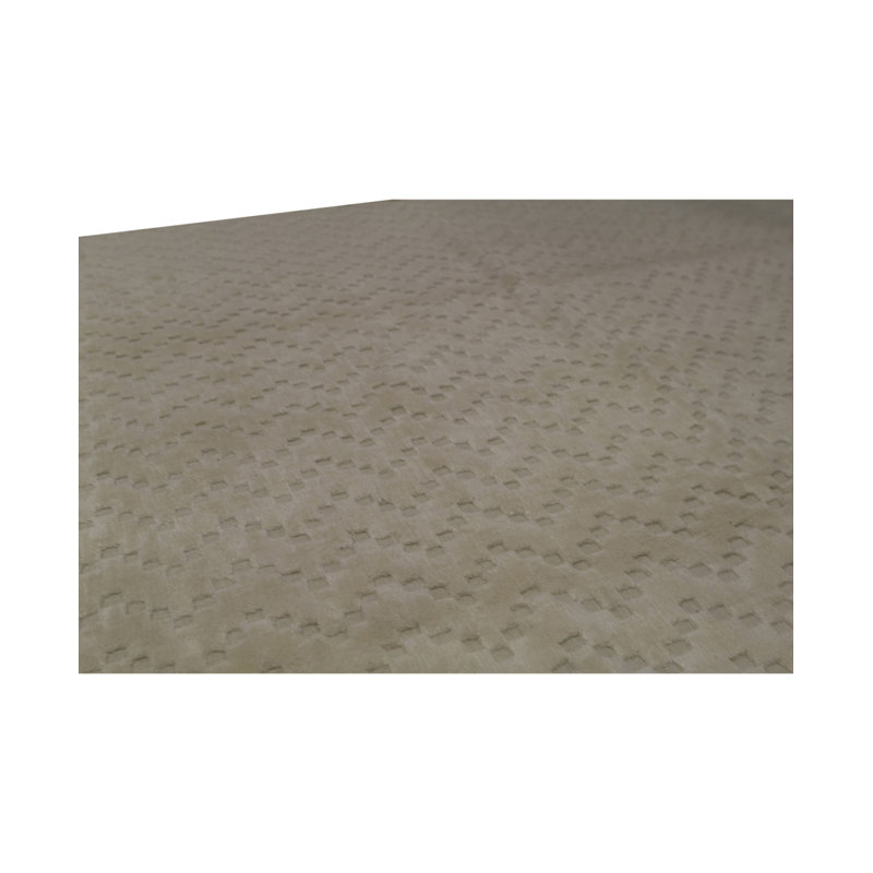 Cotton Chevron Area Rug in Brown