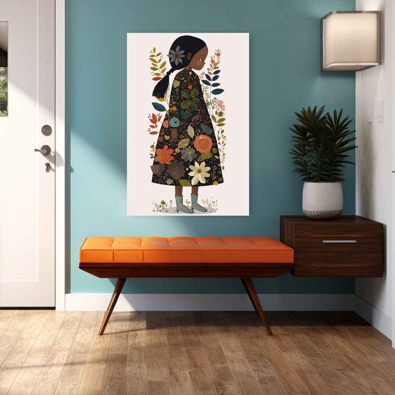 Impression d'art mural floral, H 48 po x l 32 po