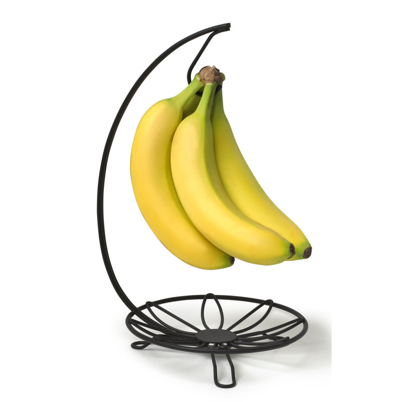 Ebern Designs Laux Stainless Steel Fruit Holder, Black