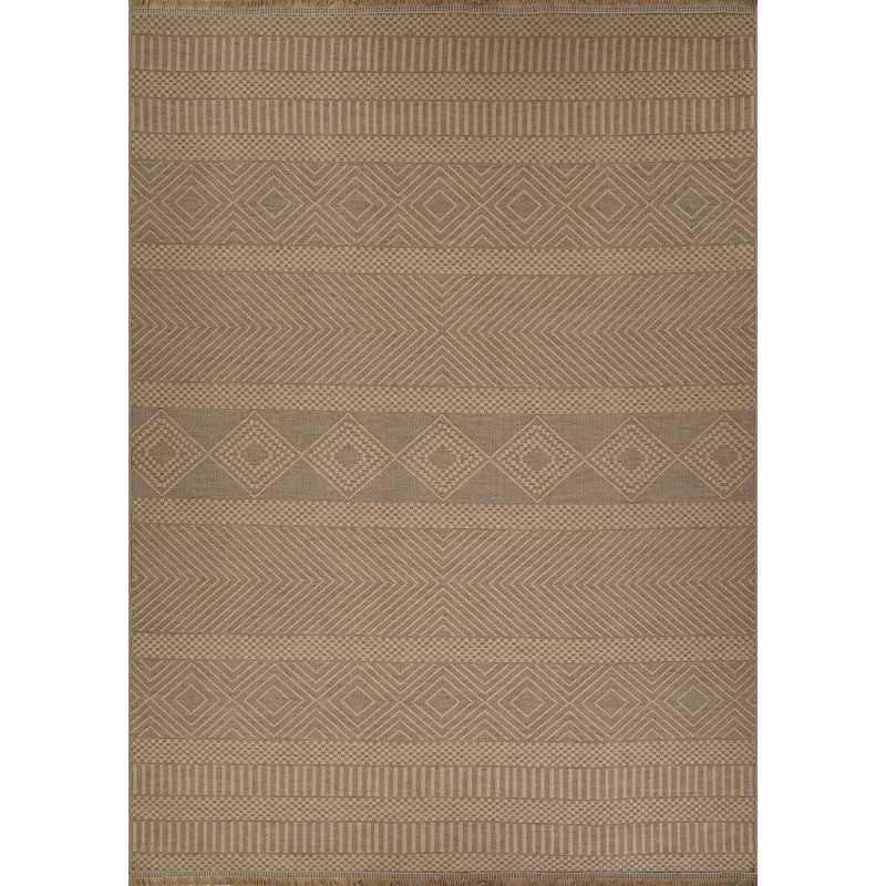 Jute Boho Runner Tan/Beige_MYS2301, Rectangle 158 x 213cm