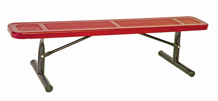 Banc de pique-nique en acier, Black/Black, H 18 po x l 72 po x P 12 po