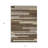 3' X 5' Brown Beige And Copper Striped Washable Indoor Outdoor Area Rug