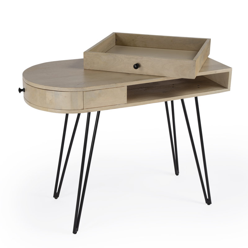 Sebastopol Reversible 2 Drawer Writing Desk, Bleached Blonde