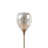 Uplight Floor Lamp With Mercury Glass Shade, Antique Brass Finish, And Energy-Efficient LED Bulb Included