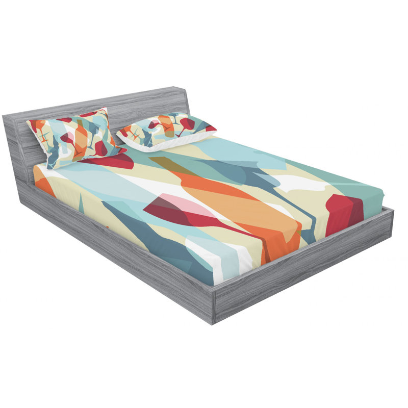 Microfiber Sheet Set, Queen Sheet Set with Fitted Sheet