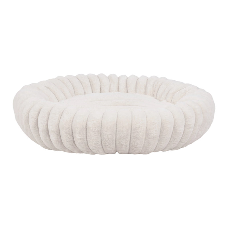 Faux Fur Pet Bed, 60cm W x 60cm D, White