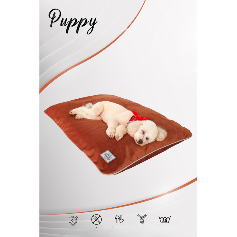 Lit pour animal de compagnie, Rouge tuile, L 31,5 po x l 19,7 po