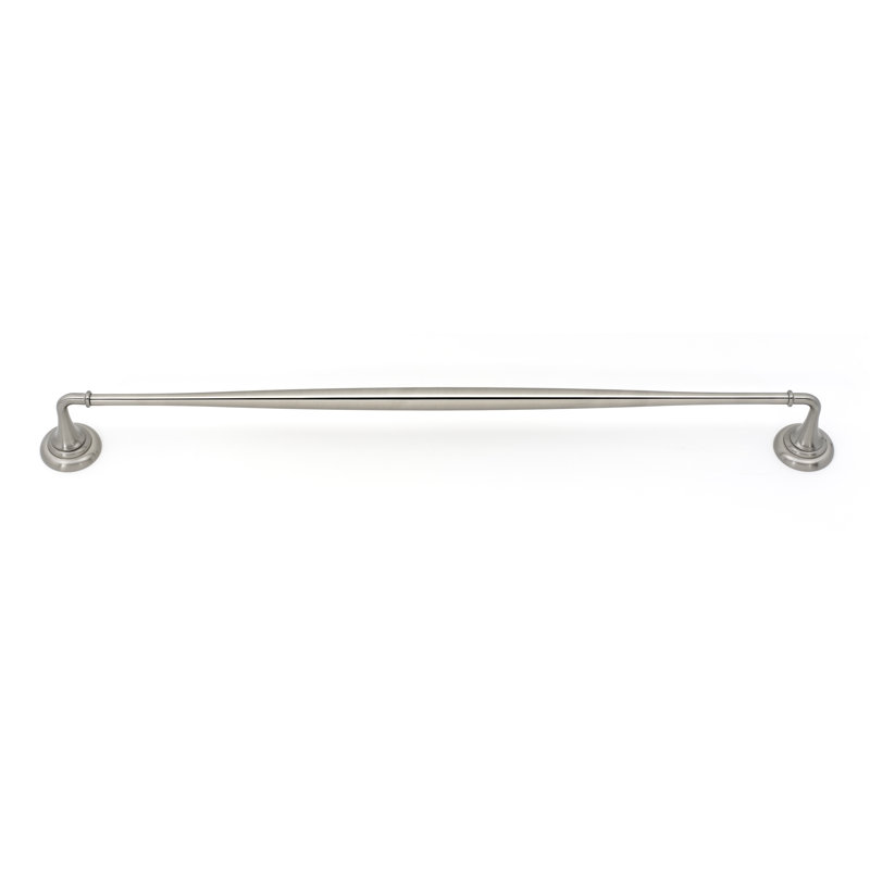 Charlies Towel Bar, Satin Nickel, 2" H x 32" L x 2.75" D