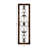 Metal Ornate Scroll Brown Wall Decor with Black Frame