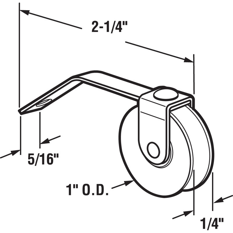 Rouleau de ressort de tension de porte moustiquaire 1 po Prime-Line, Argent