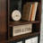 Hutch With Concealed Compartments, Brown Finish