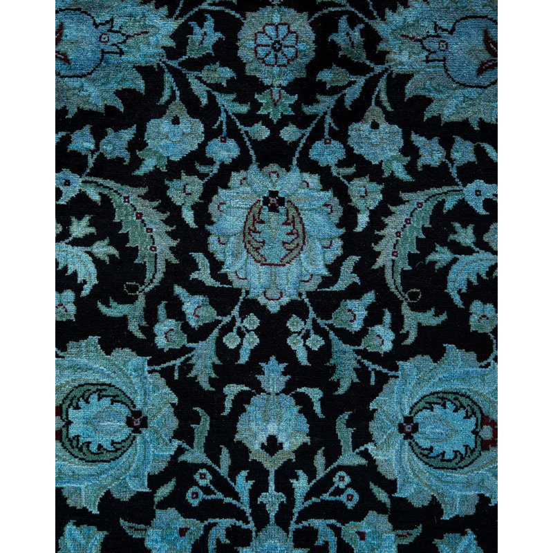 Tapis bleu noué à la main Weirsky - One-of-a-Kind Weirsky