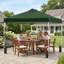 Tente de pavillon escamotable extérieure durable et facile à installer de 10 pi x 10 pi pour une utilisation lors d'une fête dans la cour-126573635