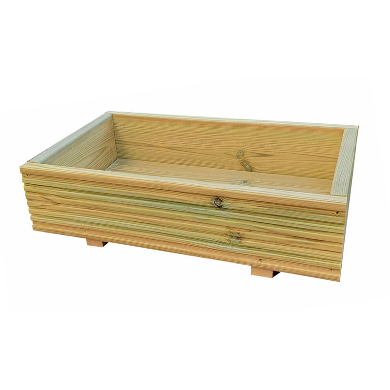 Buenrostro Handmade Wood Planter Box, 17cm H x 60cm W x 34cm D