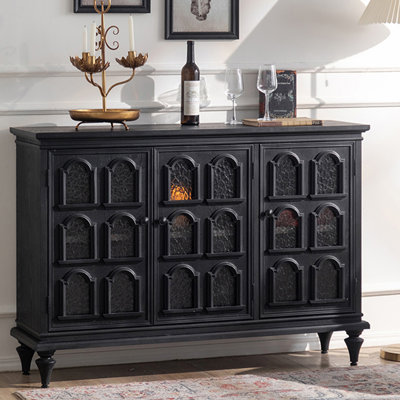 American Vintage-Style Pine Side Cabinet