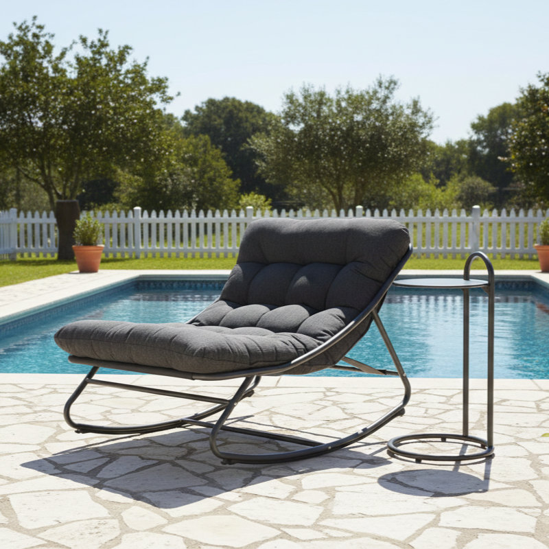 Samba Outdoor Chair, Black, Dark Grey