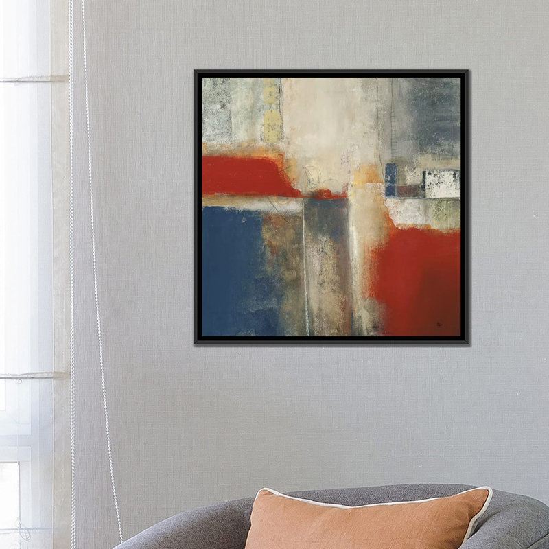 « intemporelle expression », impression sur toile, H 18 po x l 18 po x P 1,5 po, Toile avec cadre flottant noir, Pas de tapis
