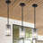1-Light Modern Crystal Single Pendant Light With Adjustable Height -465480788