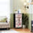 4 Drawer Dresser for Bedroom, Narrow Chest of Drawers, Wooden Top and Study Iron Frame 18"x37.5"-(WxH)