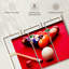 «Table de billard», 3 pièces sur toile-98562826