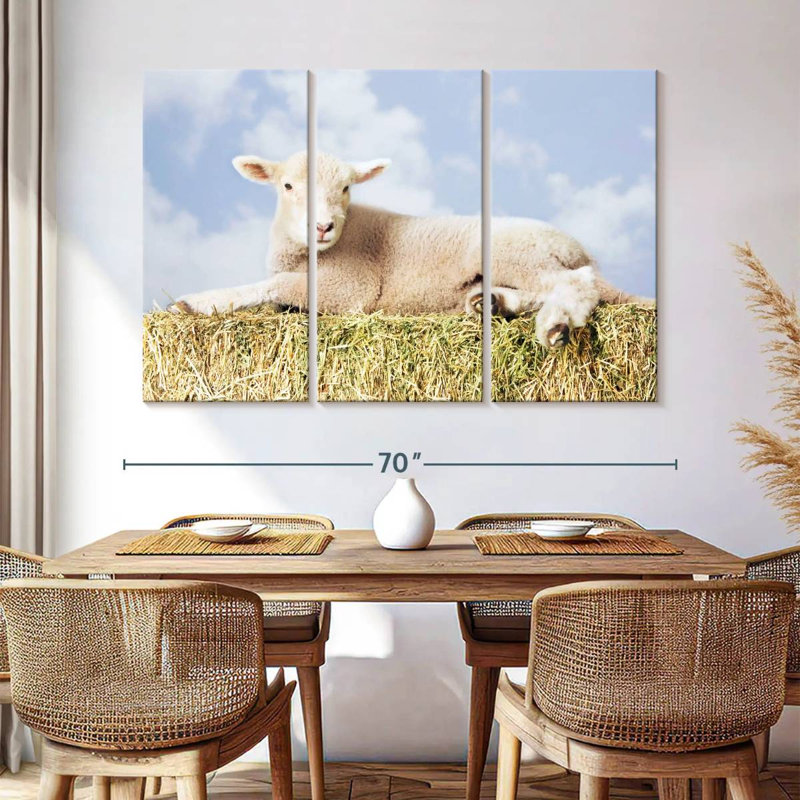 Young Sheep, 42" H x 65" W
